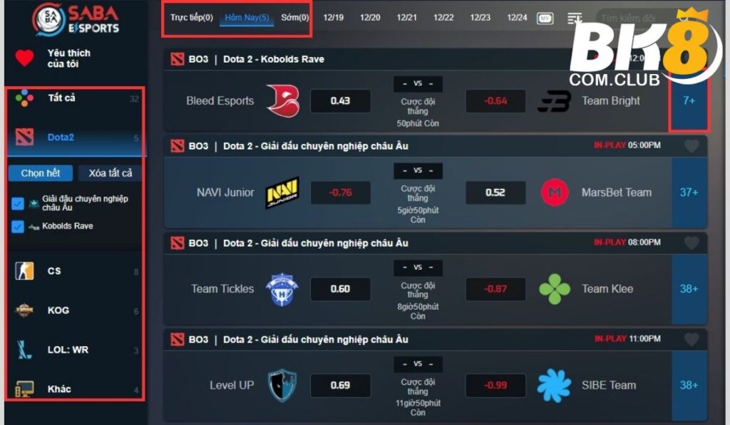 Cá cược Esports Dota 2 tương đối giống LOL