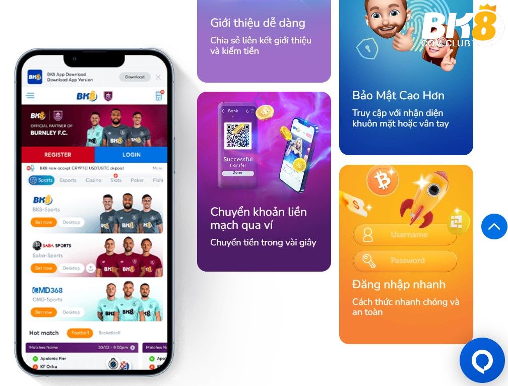 Những vấn đề người chơi lưu ý khi thực hiện việc tải app BK8 