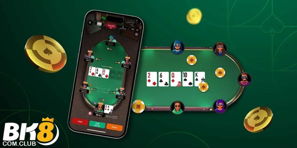 Hướng dẫn các bước chơi Poker tại BK8